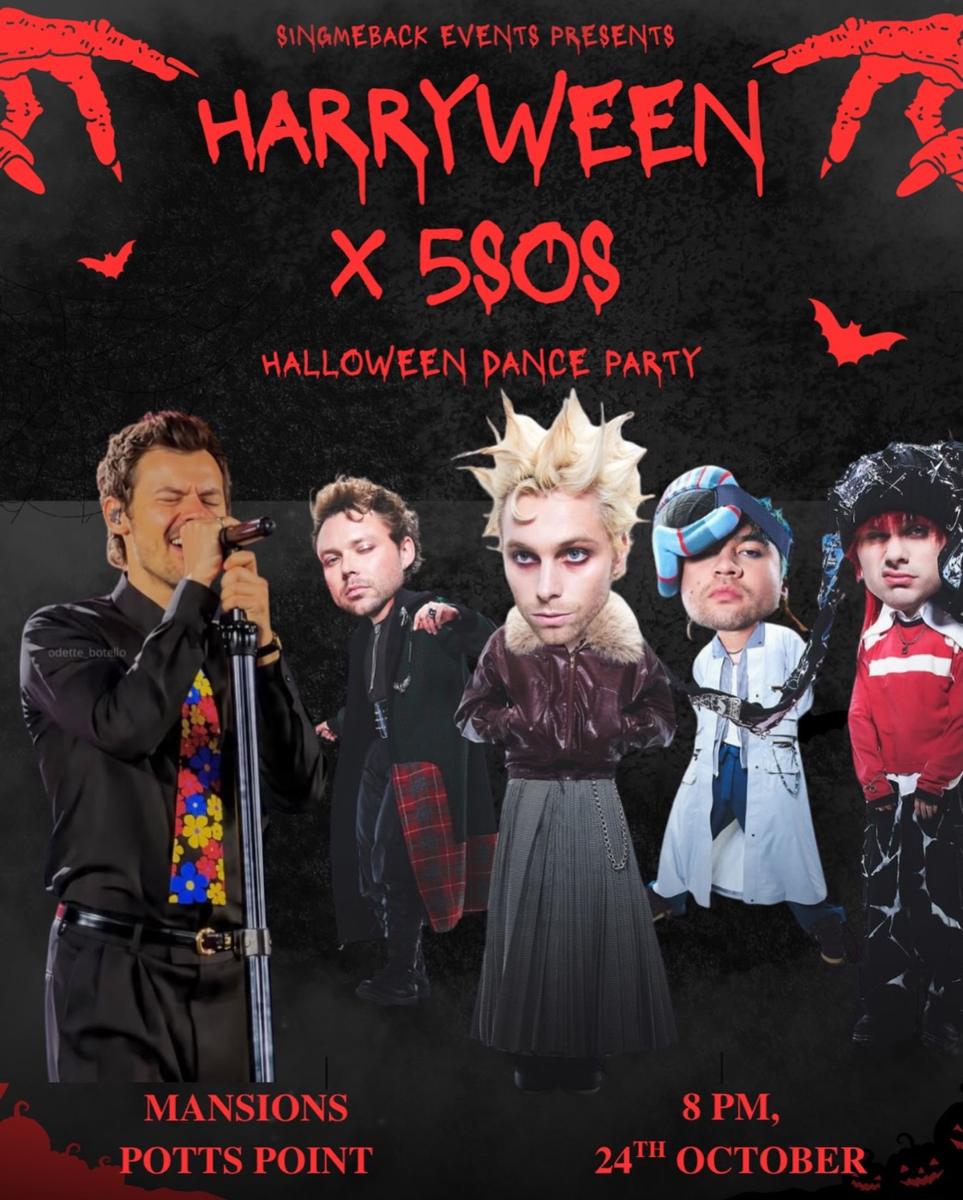 Harryween X 5SOS event poster
